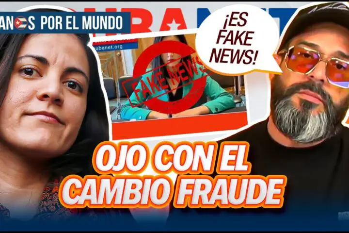 El presentador cubano Alex Otaola denunció que, el régimen castrista está impulsando una campaña con Fake News con la que busca generar controversia entre los miembros del exilio y promueve el cambio-fraude en la isla.