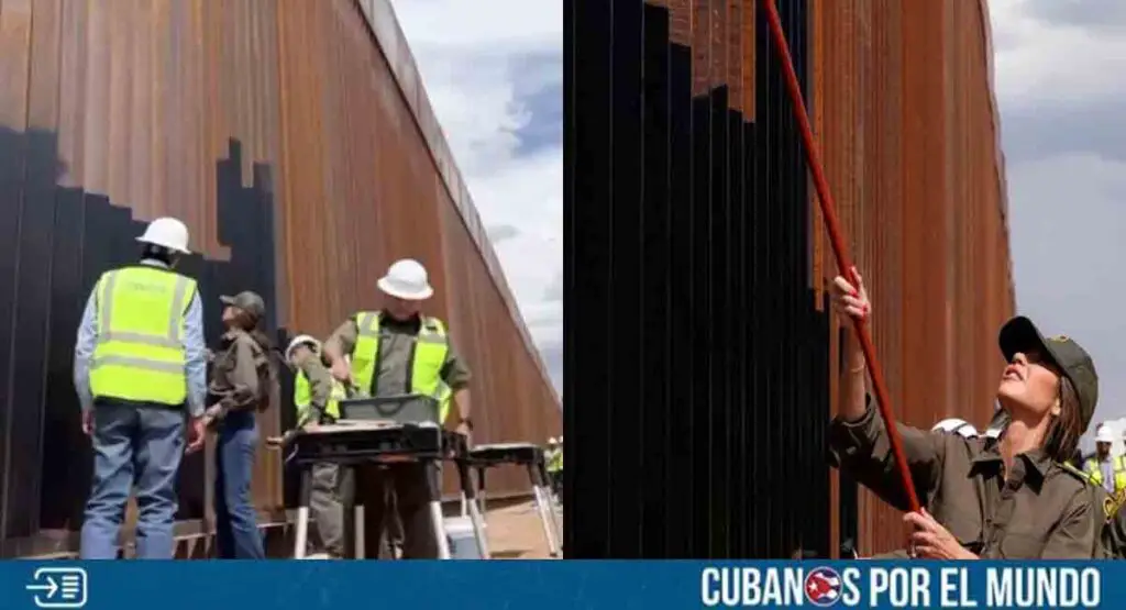 Trump ordenó pintar de negro el muro fronterizo para frenar la migración ilegal