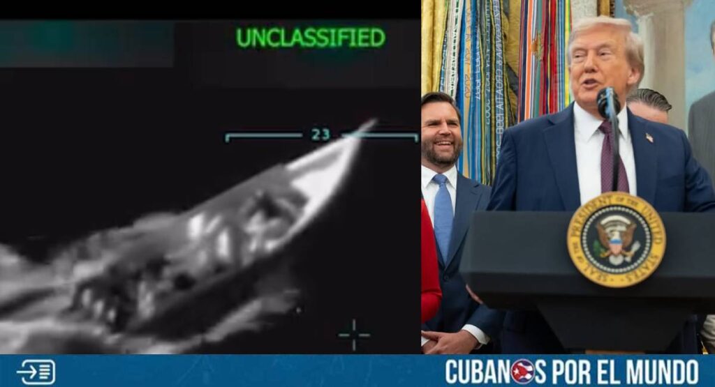 Este martes el presidente de Estados Unidos, Donald Trump, publicó en sus redes sociales imágenes del operativo militar de las fuerzas estadounidenses en el que neutralizaron un barco con droga que procedía de Venezuela en aguas internacionales del Caribe.