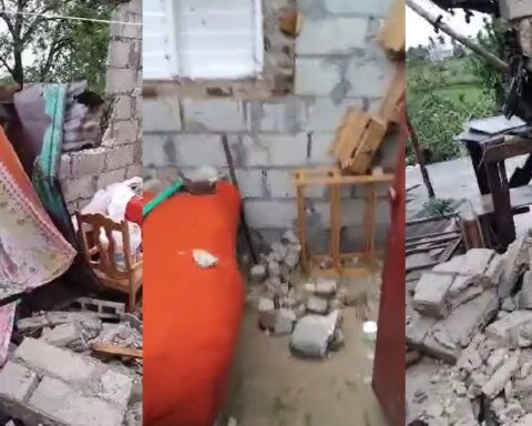 Cubana muestra en las condiciones que quedó la casa de su madre tras el paso del huracán Melissa