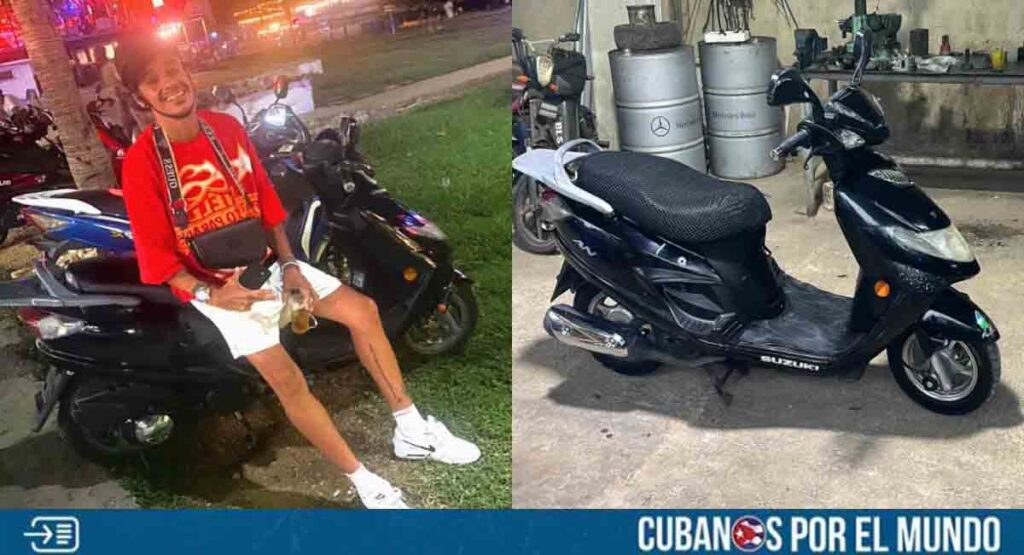 Joven de La Habana ofrece recompensa por su moto robada