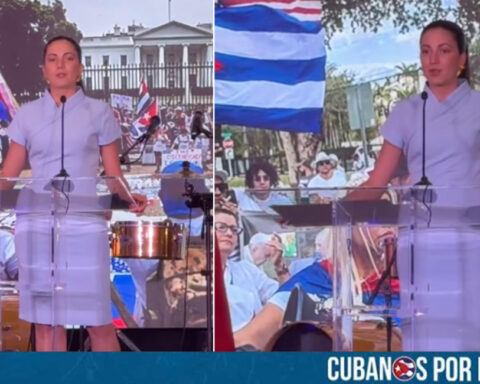 La activista cubana Rosa María Payá ofreció un contundente discurso en contra de la dictadura castrista durante el lanzamiento de la Fundación Cubana Anticomunista en Miami.