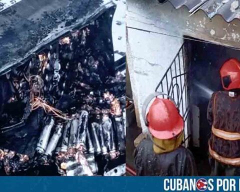 Matanzas: Explosión de batería de una motorina provoca incendio en una vivienda