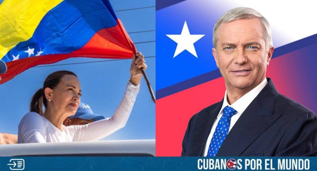 La líder opositora venezolana María Corina Machado extendió este lunes sus felicitaciones al conservador José Antonio Kast por su contundente victoria en las elecciones presidenciales de Chile, y enfatizó que Venezuela contará con el respaldo de su futuro gobierno para garantizar una "transición ordenada" hacia la democracia en el país sudamericano.