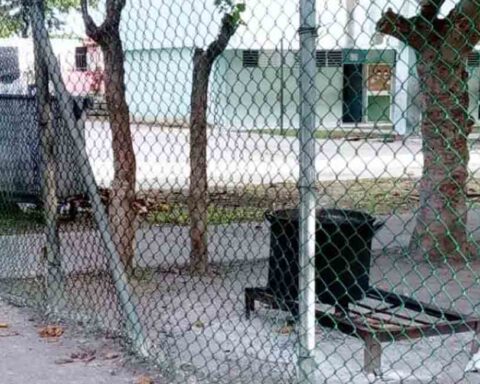 Almuerzo de niños de una escuela en La Habana se cocina al lado de un contenedor de basura