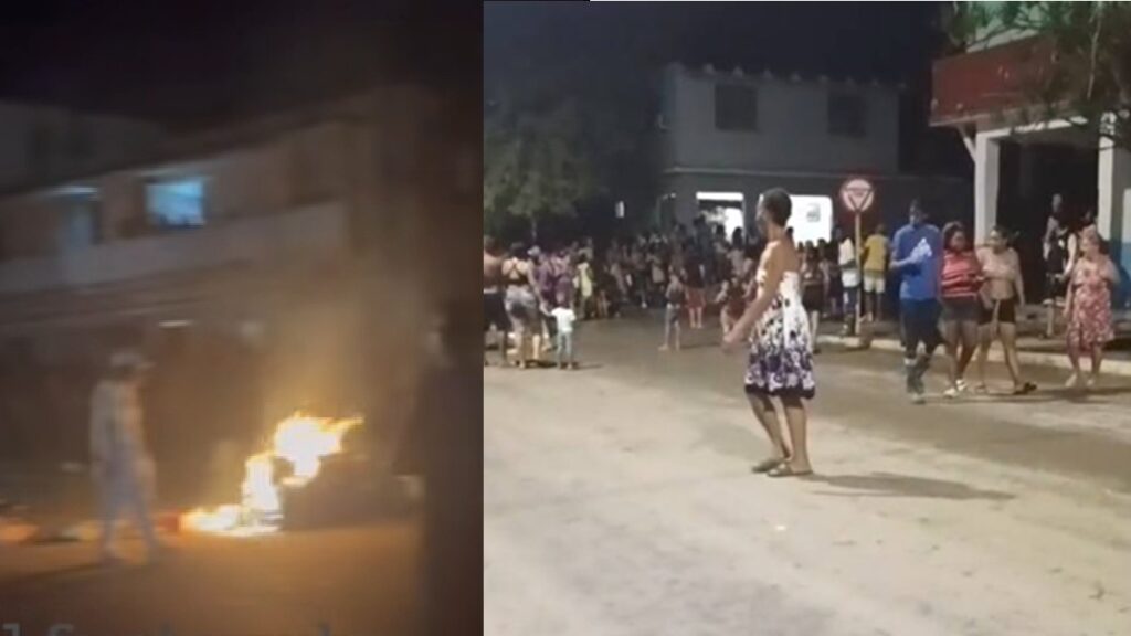 Cubanos en Marianao salen a protestar en medio de un apagón