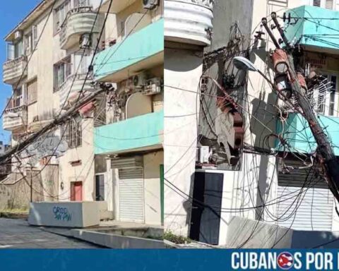 La Habana: Habitantes en serio peligro por el colapso de un poste eléctrico
