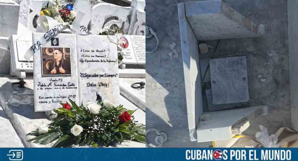 Denuncian vandalismo contra la tumba de Paulo FG en La Habana