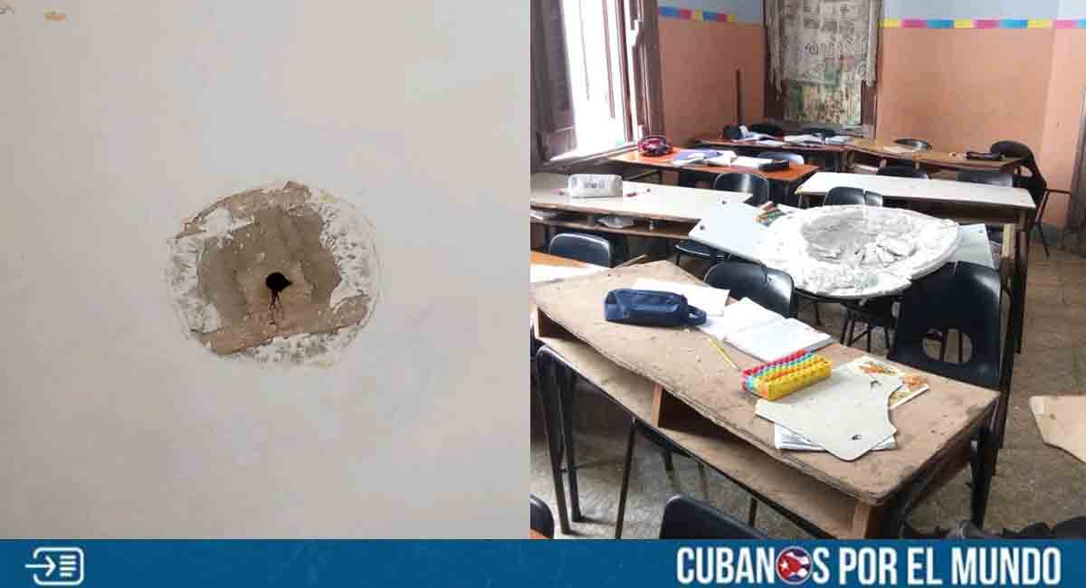 La Habana: Niños de una escuela terminan heridos tras desprenderse un plafón