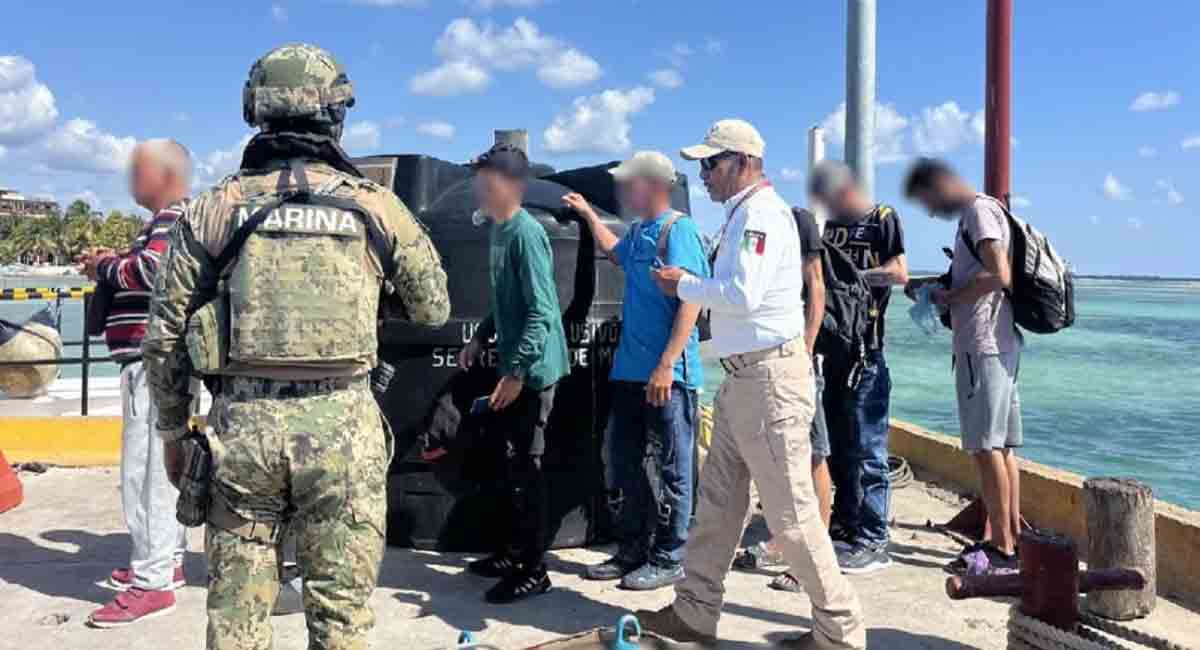 Rescatan en México a un grupo de siete balseros cubanos