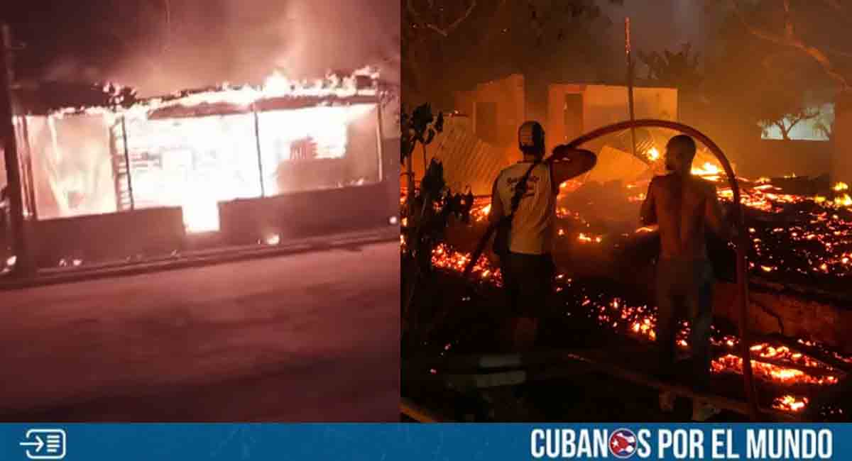 Devastador incendio acaba con tres viviendas en Holguín