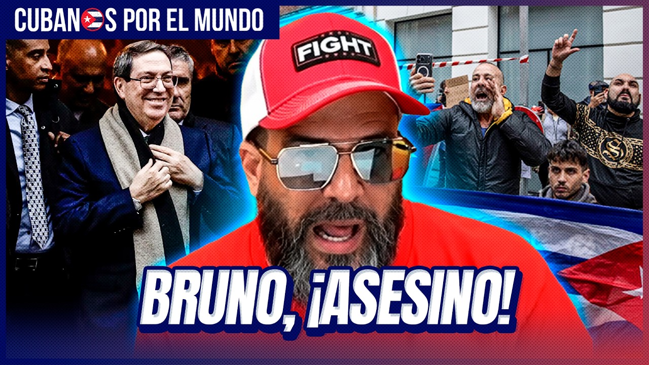 El influencer cubanoamericano Alex Otaola respaldó a los cubanos libres en España que enfrentaron al canciller castrista Bruno Rodríguez, en el momento en que el castrista se encontraba en el país europeo, pidiendo limosnas para la dictadura.