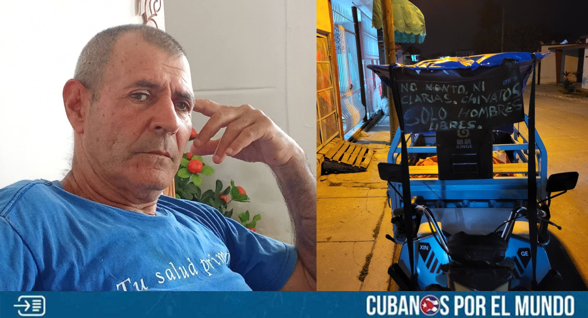 La represión del régimen de Cuba continúa intensificándose y quedó en evidencia tras la detención de un chofer de bicitaxi que había colocado un cartel en su vehículo con una frase crítica hacia los informantes del castrismo. 