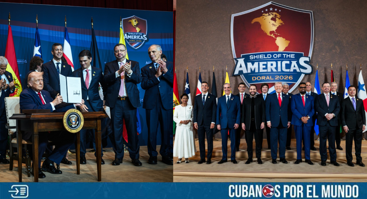 El presidente de Estados Unidos, Donald Trump, encabezó la cumbre “Escudo de las Américas” en su resort Trump National Doral Miami, donde se reunió con 12 mandatarios de la región —todos alineados ideológicamente con su agenda— y anunció la creación de la “Coalición de las Américas contra los Cárteles”.