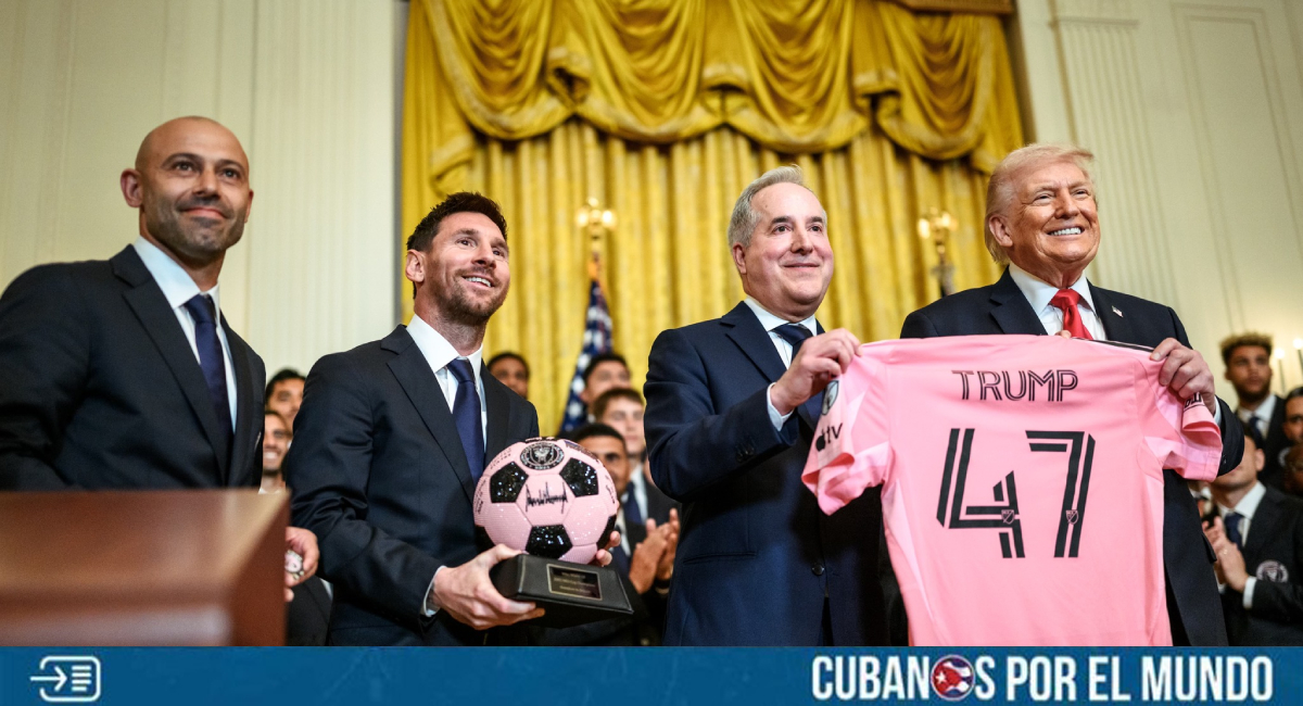El presidente Donald Trump recibió este jueves a Lionel Messi y al plantel completo del Inter Miami CF en la Casa Blanca, en un acto protocolar que homenajea a los campeones de la MLS Cup 2025.